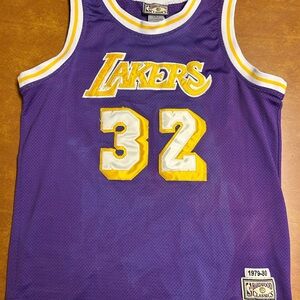 Magic Johnson Lakers Basketball Jersey